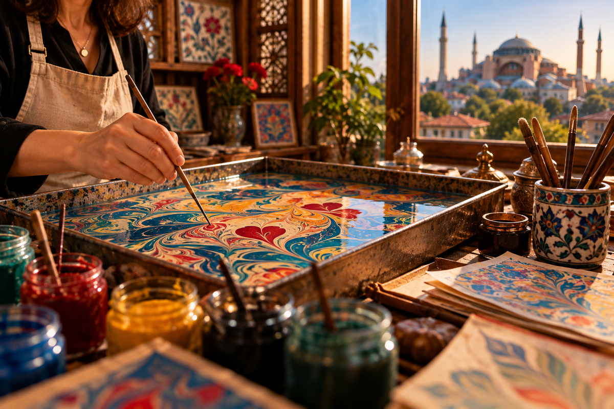 Ebru Marbling Workshop